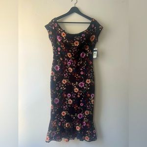 GUESS brand floral off the shoulder dress
